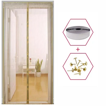 

High Quality Summer Anti Mosquito Curtain Magnetic Curtains Automatic Closing Door Screen Kitchen Curtains Various Sizes