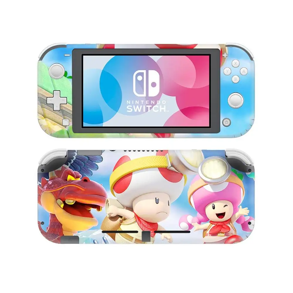 YSNSL0420 New Nintend Switch Lite Console Skin Set Sticker Super Marios Bros Toads Vinyl Stickers Nintendos Switch Mini Decals Accessories - Цвет: YSNSL0420