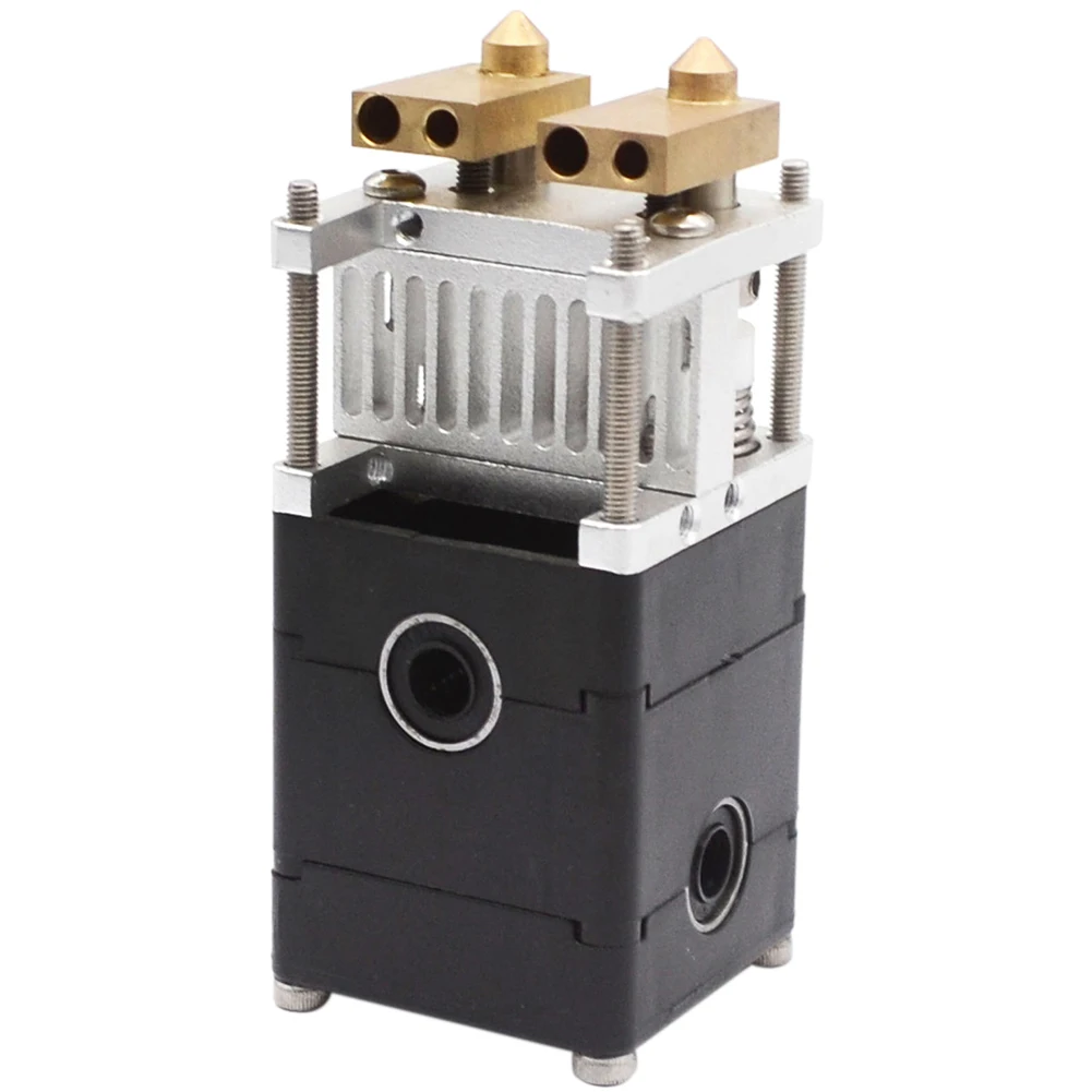 Nozzle Extruder Portable Parts Aluminum Alloy Double Head Office Shop Stable Easy Install Home For Ultimaker UM2 3D Printer - Цвет: 0.4 3.0mm