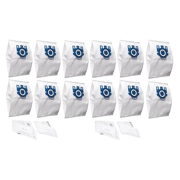 

Vacuum Cleaner Replacement Dust Bags for Miele 3D GN S5000 S4000 Vacuum Cleaner(12 Dust Bags+4 Mini Air Filters)
