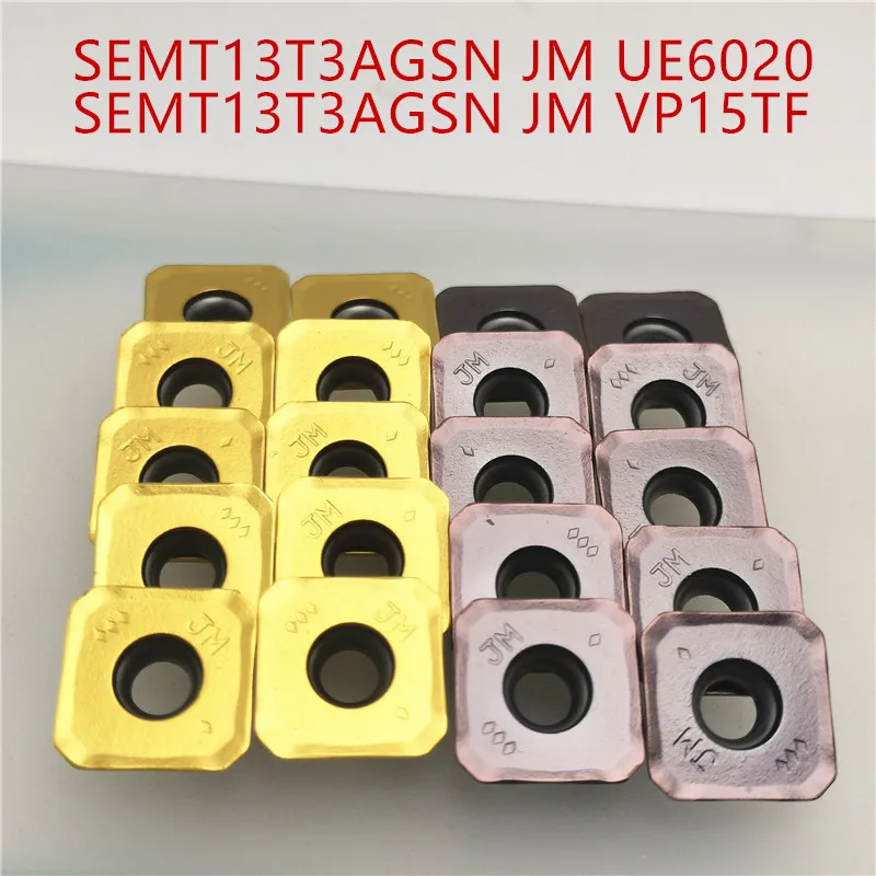 

10PCS SEMT13T3 JM VP15TF UE6020Carbide Insert Turning Tool Turning Milling Cutter CNC Cutting Tool end milling cutter SEMT 13T3
