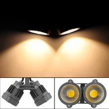 Алюминий 10 Вт COB светодиодный двойной газон сад тротуар прожектор двора патио светильник для дорожки лампа AC 12 В с Спайком теплый белый