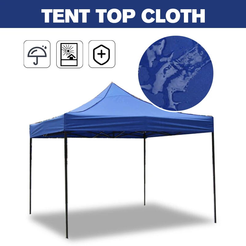 3X3M/2X2M Canopy Top Cover Replacement Four-Corner Tent Cloth Foldable Rainproof Patio Pavilion Replace Gazebo Canopy Top Cover