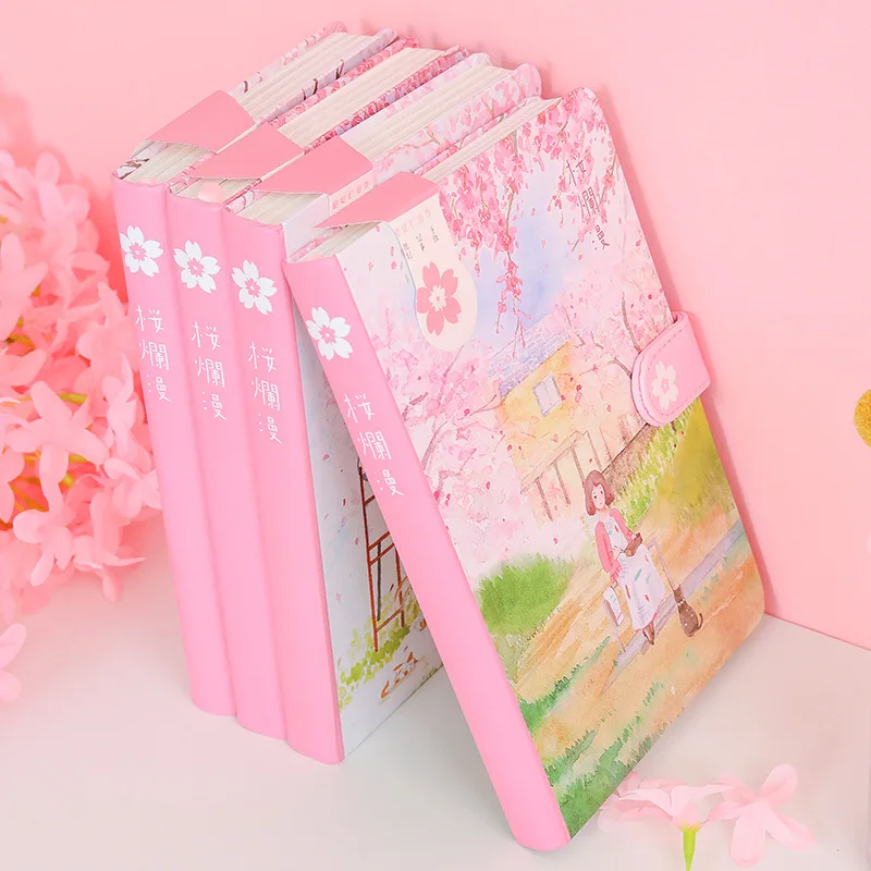 А5 блокнот Sakura Rotten бумажный планировщик Bullet школьный Журнал Дневник записная книжка цветная страница в твердом переплете настольная книга для девочек
