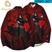 Anime Naruto Akatsuki Pattern Long Sleeve Shirt Itachi Uchiha Anime Shirts Shirt Naruto Cosplay Hip Hop Streetwear Costume Tops Anime Naruto Akatsuki Pattern Long Sleeve Shirt Itachi Uchiha Anime Shirts Shirt Naruto Cosplay Hip Hop Streetwear Costume Tops