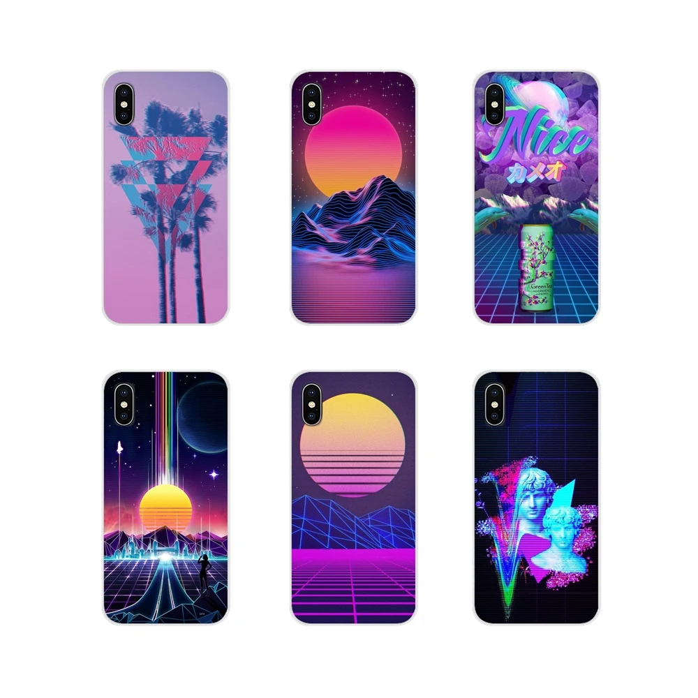 Accessories Phone Shell Covers For Huawei Y5 Y6 Y7 Y9 Prime Pro GR3 GR5 2017 2018 2019 Y3II Y5II Y6II Vaporwave Space | Мобильные