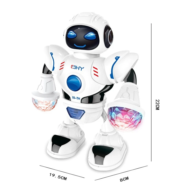 Robots électroniques Intelligent électronique danse Robot jouet LED coloré  Flash lumière musique marche chant Robot pour enfants éducatifs cadeaux de