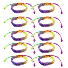 10 шт. часы с плетеным ремешком "Радуга, фестиваль Прайд любовь плетеный браслет геев и ювелирные украшения в лесбийском стиле