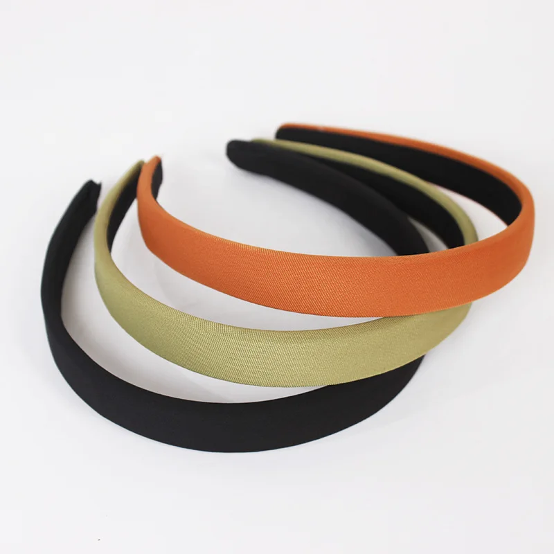 

Hairband Hair-Hoop Plastic Thin Solid-Color Women Non-Slip Resin for Lady Bezel Frosted