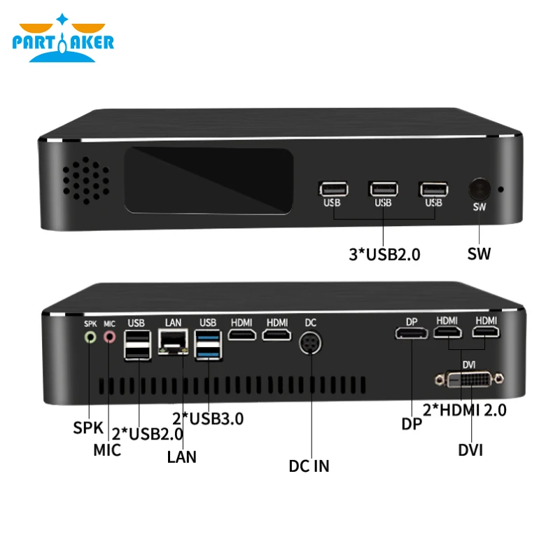  Partaker Xeon E3 1231V3 GTX1050TI 4G Dedicated card gaming Mini PC Win 10 Desktop Computer game pc 