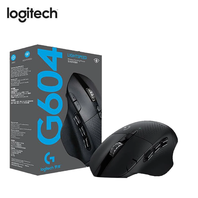 Беспроводная игровая мышь Logitech G604 Lightspeed Bluetooth с 16000 DPI Hero 16K сенсорная МП подходит