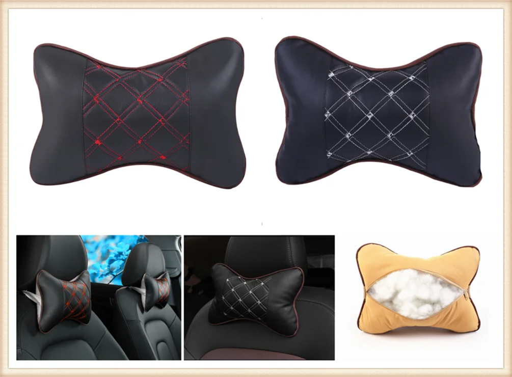 Auto safety pillow car headrest breathing seat head rest cushion for Mercedes Benz GLC63 GLA45 GLA G650 E63 E-Class