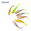 Chinook Soft Bait Lure 3D t-tail 70mm 5pcs Wobblers Worm Fishing Silicone Fish Artificial Bait Fishing For Jig Head ► Photo 3/6