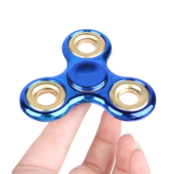 

Sapphire gold counterweight iron counterweight multi-color triangle UV finger plated toy