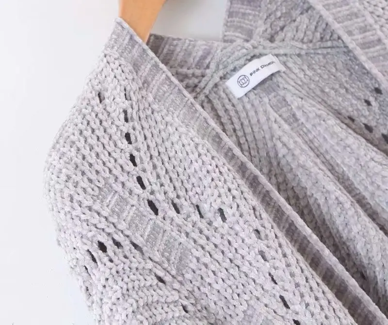 Jiangnan 65-61008 European and American fashion blouse hollow knitting