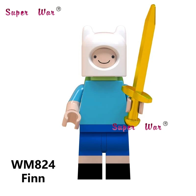 WM824 50 шт. История игрушек Мультфильм Анна Жираф арбуз хула Лула Люся конфеты рэпер котенок поп звезда строительные блоки для детей - Цвет: WM824