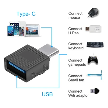 

New USB 3.1 type-c otg adapter to usb3.0 connection mouse adapter Ran