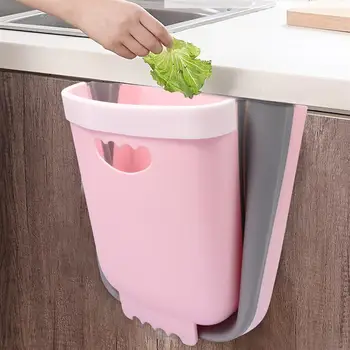 

Folding Trash Can Kitchen Large and Thick Household Bucket