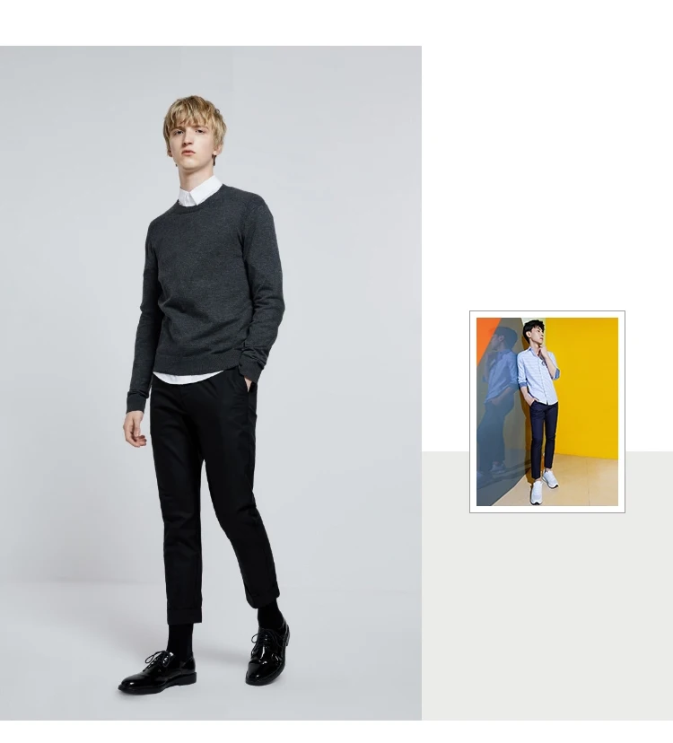 JackJones мужской цветной удобный свитер из ткани с круглым вырезом 219324522