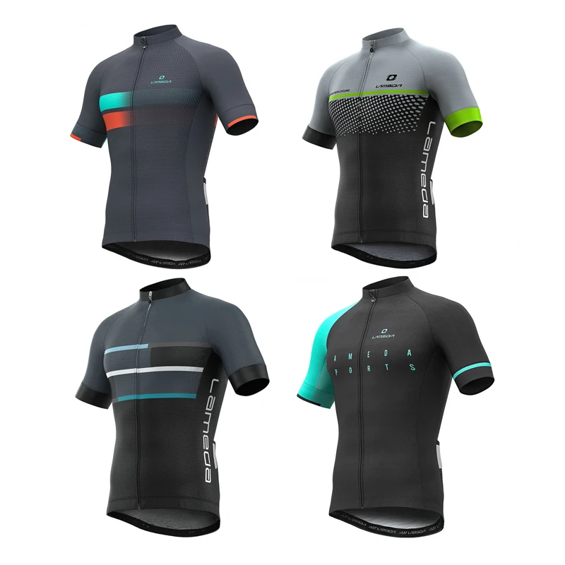 LAMEDA Summer Anti-sweat Cycling Jersey Men Mtb Shirt Quick Dry Breathable Bike Clothes Short Short Sleeve Clothing