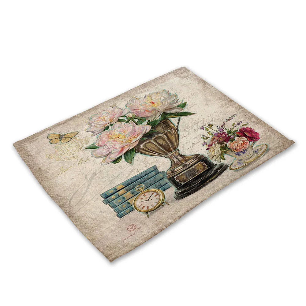 Lychee, 40*30 см, серия "растения" столовых льняная, для стола Коврик Противоскользящий коврик для DIY Кухня украшения столовые принадлежности