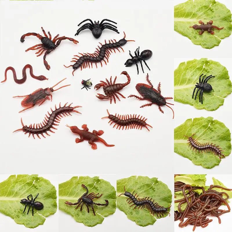 Mini Insect Realistic Insects/Bugs for Halloween Party Favors and Decoration 