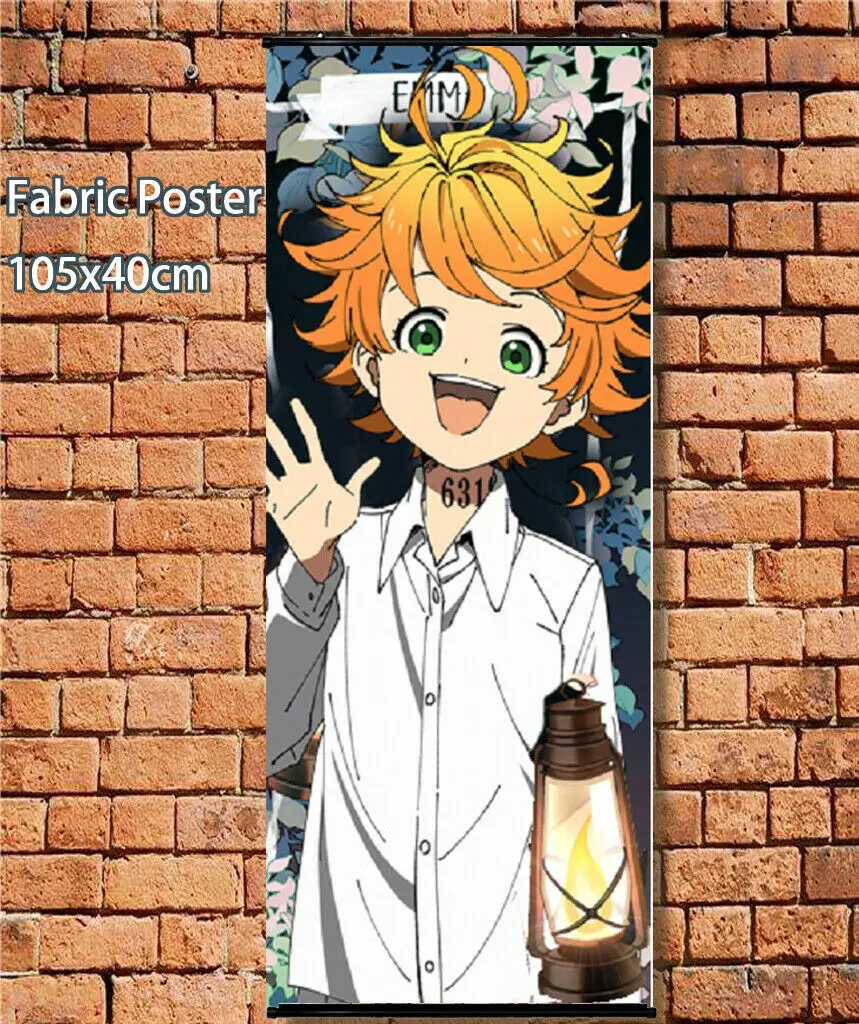 Длинный тканевый плакат прокрутки стены Yakusoku. no. Neverland обещанный Neverland 105 см
