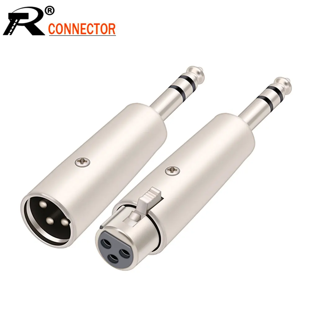 10Pcs/Lot 3 Pin Xlr Female Jack To 6.35Mm Male Socket Microphone Wire Connector Leader Adapter Connector For Dj Amplifier Mic 10Pcs/Lot 3 Pin Xlr Female Jack To 6.35Mm Male Socket Microphone Wire Connector Leader Adapter Connector For Dj Amplifier Mic
