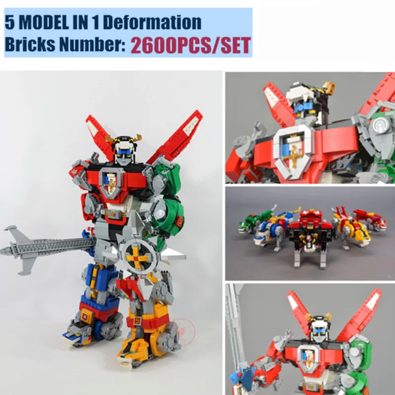 

New Defender of The Universe Deformation Ideas Robot Fit Legoings Technic Voltron Figures Building Block Brick Toy Kid Gift