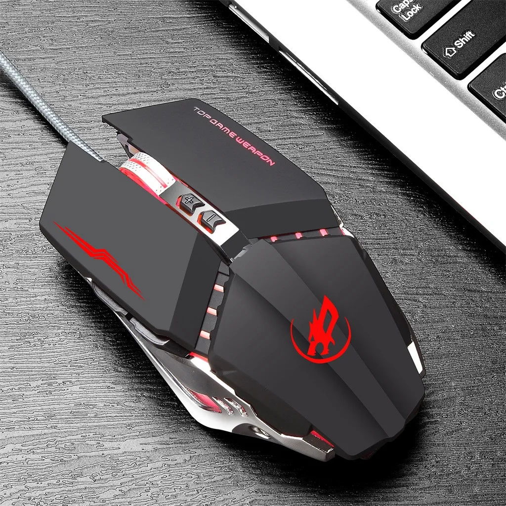 GARPRIE Беспроводная компьютерная игровая мышь проводная USB Эргономичный дизайн