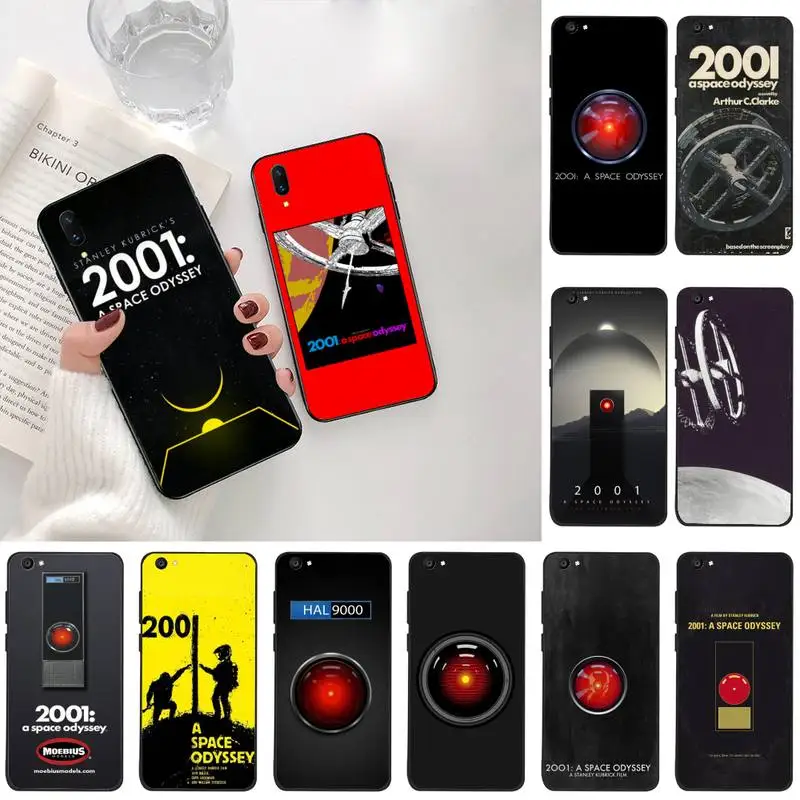 CUTEWANAN HAL 9000 2001 A Space Odyssey черная фотообложка для Vivo Y91c Y17 Y51 Y67 Y55 Y93 Y81S Y19 V17 vivo s5 |
