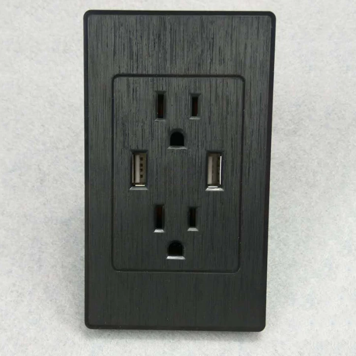 Двойной USB порт розетка Зарядное устройство переменного тока розетка US Plug YE-Hot