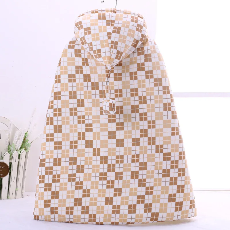 Baby Coats Girl's Smocks Outerwear Velvet Fleece Cloak Mantle Children Poncho Cape Boys Outerwear Newborn Blanket Bathrobe - Color: 10