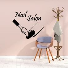 Дизайн ногтей салон стены стикеры Маникюр виниловые наклейки s декор для Девушки Спальня украшение для салона красоты наклейка обои