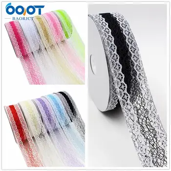 

OOOT BAORJCT L-20401-202,38mm 5yards Colored Bilateral Hollow Flowers Ribbons,Wedding Accessories DIY handmade materials