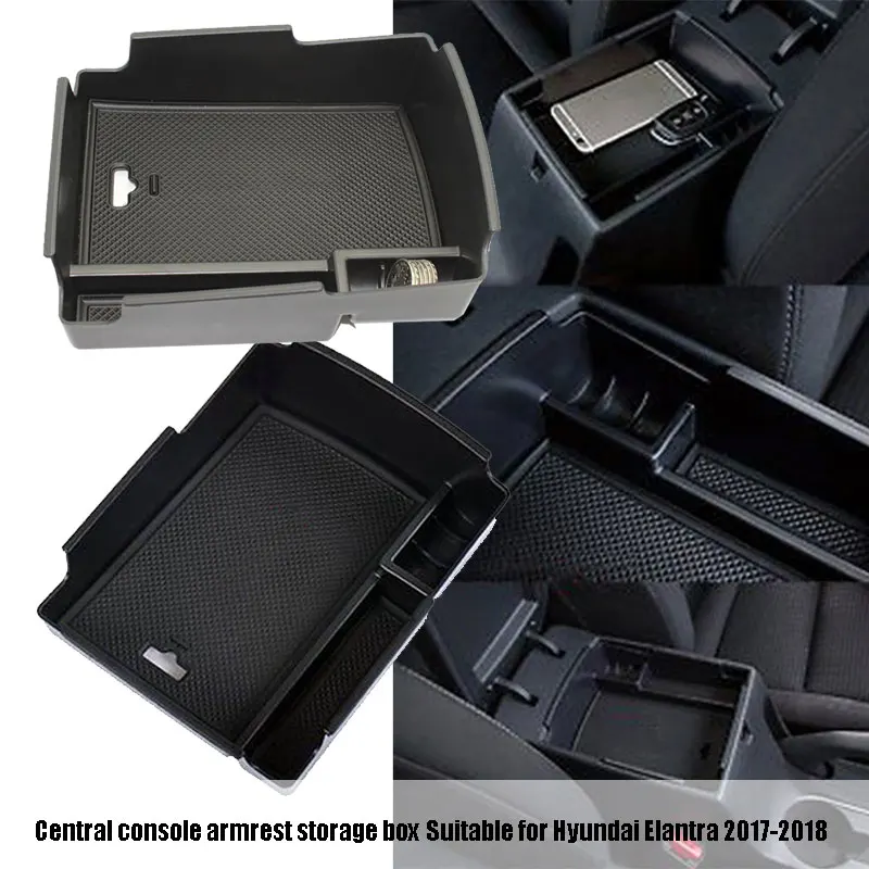 Vehemo Storage Cars Armrest Storage Box Storage Box Auto Useful Sundries Tray Car Storage Center Console Car Accessories