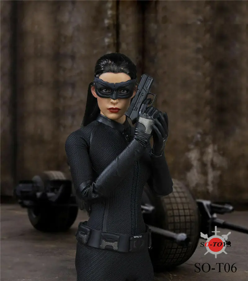 SO-T06 1/6 весы женский фигурный аксессуар Бэтмен carwoman голова лепка и набор одежды фигурка модель для 12 дюймов фигурка тела