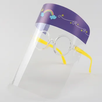 

Children Kindergarten Students Outdoor Anti-spray Anti-dust Transparent Glasses Kids Protective Face Mask Full Screen Protective