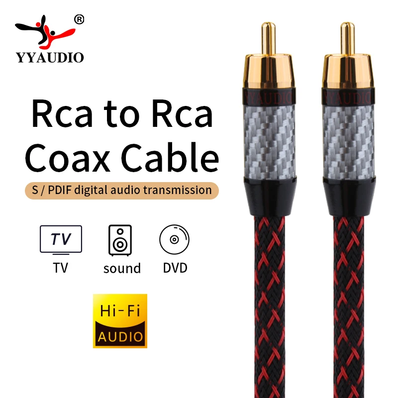 Hi Fi Rca Audio Cable Subwoofer Cable Rca Coaxial Cable Speaker