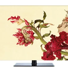 Изготовленный На Заказ 1"-80" 22 дюймов 75 дюймовый ЖК-экран tv PC крышка декоративная капот занавес Cockscomb Blossom водонепроницаемый многоцветный