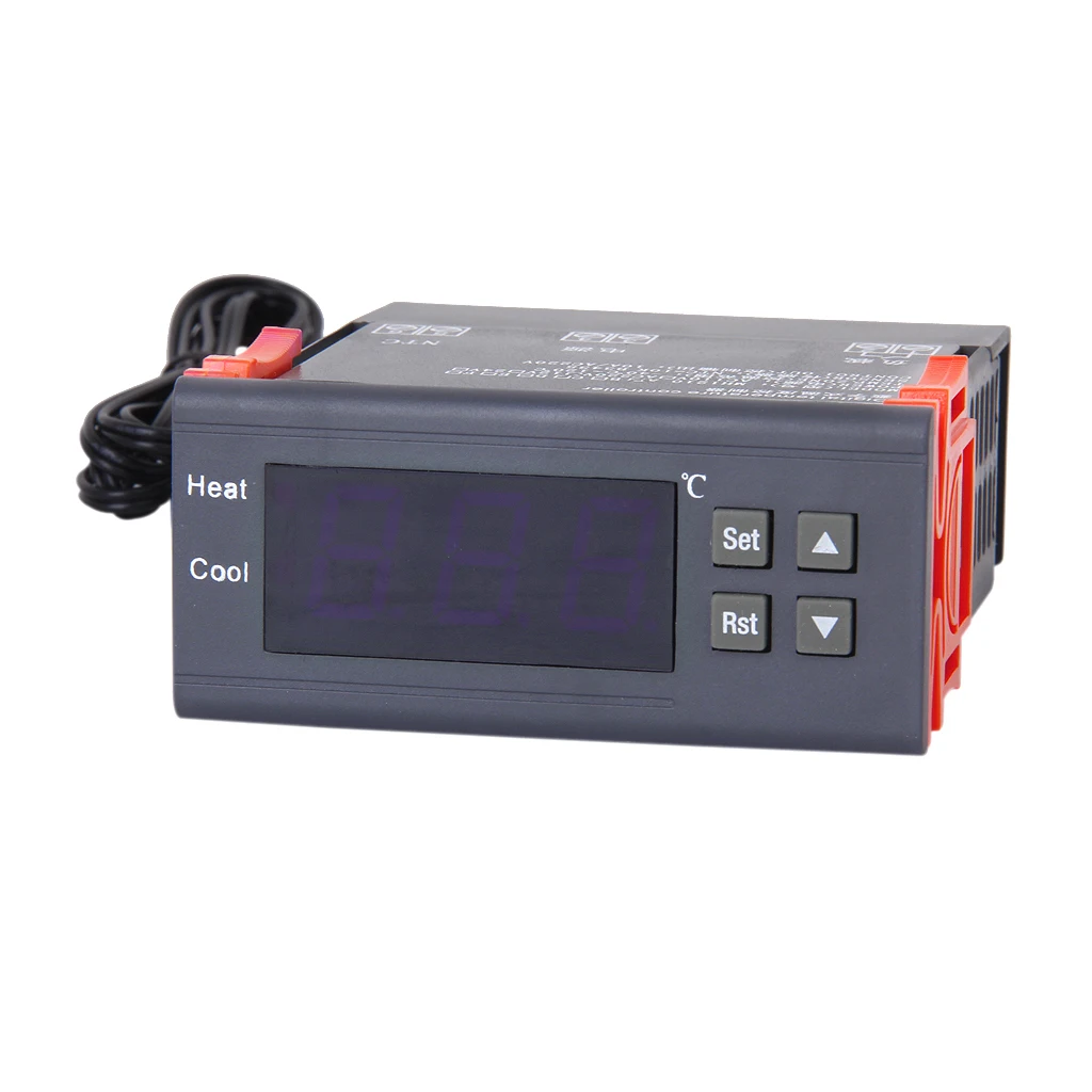 12V Digital Temperature Controller Thermostat With Sensor Probe -40℃ To 120℃