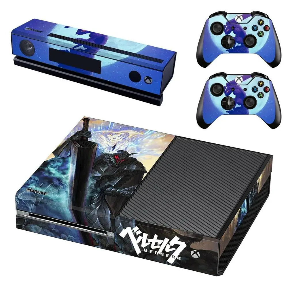 Baserk sticker s для Xbox one кожа Виниловая Наклейка Pegatinas Adesivos для Xbox one консоль Kinect два контроллера Skins
