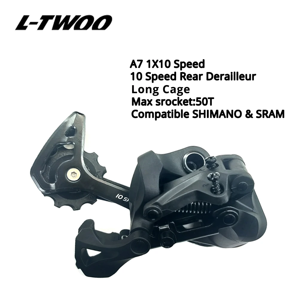Long cage RD LTWOO A7 1X10 10 скоростей переключатель триггер группа 10s 10v рычаг переключения передач задний переключатель Переключатели совместимы с SRAM и SHIMANO - Цвет: Long cage RD
