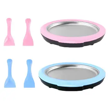 

Mini Ice Cream Maker Fried Yogurt Machine Summer Homemade Ice Cream Roller Rolling Machine Fried Ice Tray for Kids Children