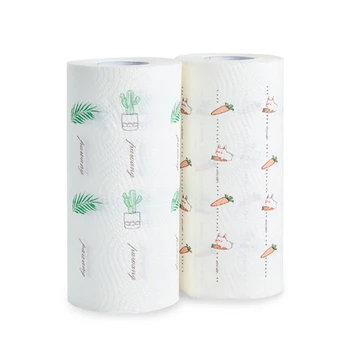 

3Pcs Household Kitchen Disposable Paper Towels Multifunctional Oil Absorption, Cleaning and Dishwashing Cloth (Ran)