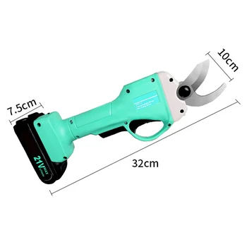 

30mm Electric Pruning Shears Fruit Cutter Cordless Trimmer Garden Pruner Tool Cutting Branch Blade Grafting Gardening Supplies