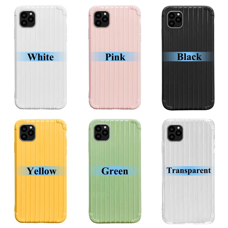 Trolley Case For Apple Iphone 11 Pro Max Solid Color Thin Slim