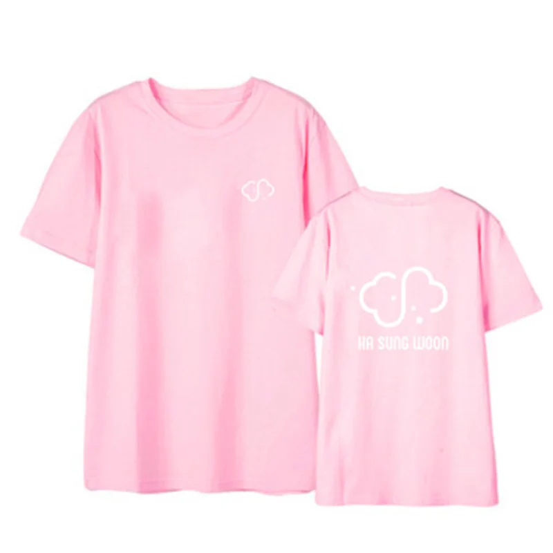 Wanna One Ha Sung Woon Concert support My Moment футболка Летняя с короткими рукавами принтом danel color On