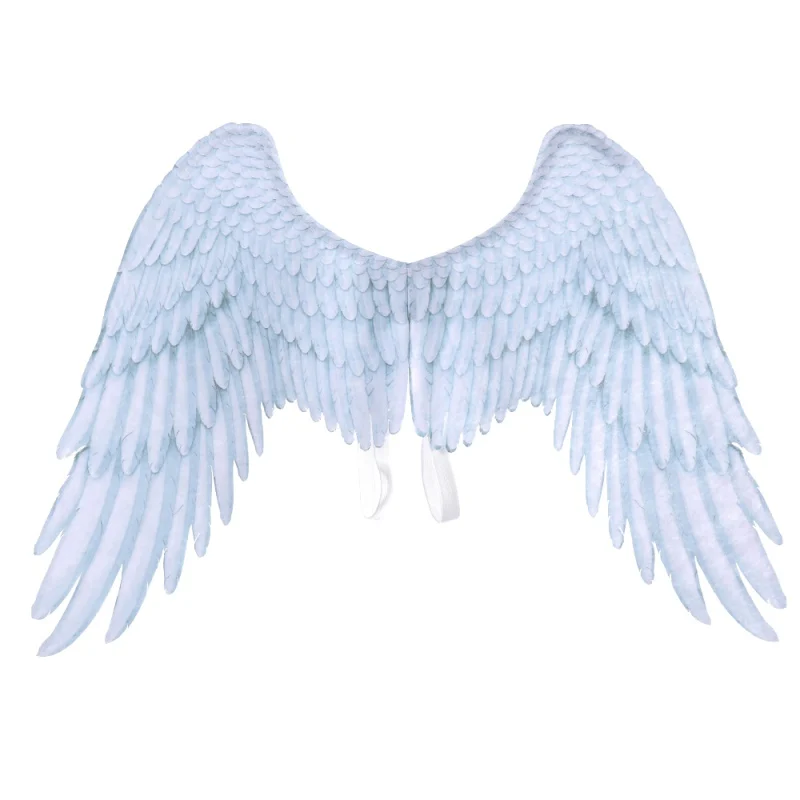 3D Крылья Ангела тематическая вечеринка Хэллоуин косплей костюм аксессуары для взрослых мужчин женщин крылья Хэллоуин украшения - Цвет: Белый