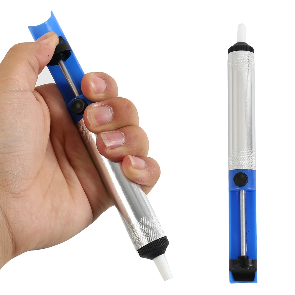 

JCD Aluminum Metal Blue Tin Suction Device Suction Pump Welding Suction Cup Pen Vacuum Iron Removal Welding Tool